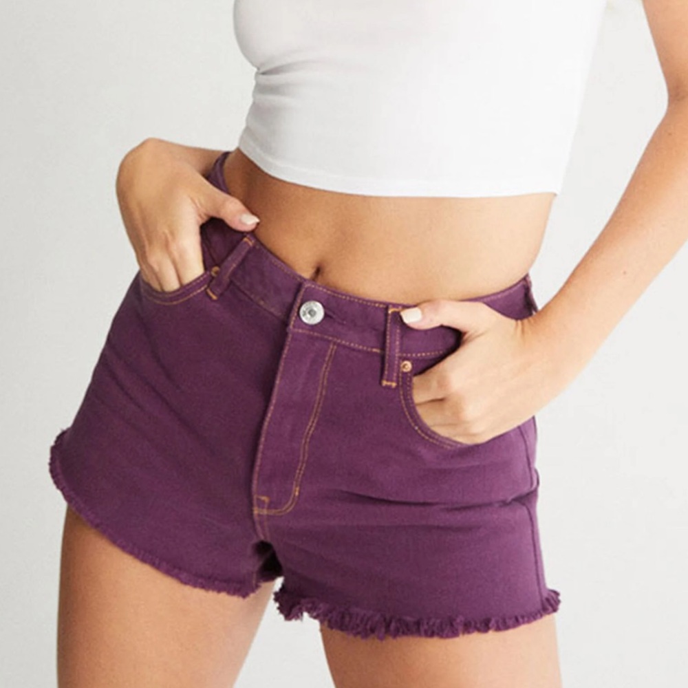 Pacsun Festival Violet Purple High Rise Denim
Eco Shorts Size 25 Cutoffs